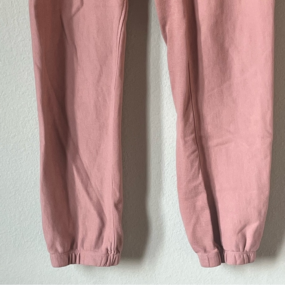 Rag & Bone Terry Dusty Pink Sweatpants Joggers Organic Cotton Size M - Picture 4 of 12